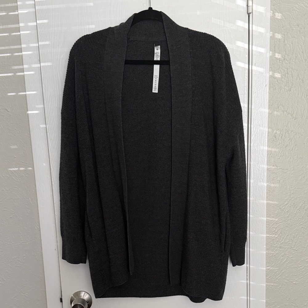 Lululemon Open-Front Women's Cardigan Sweater - Dark Charcoal